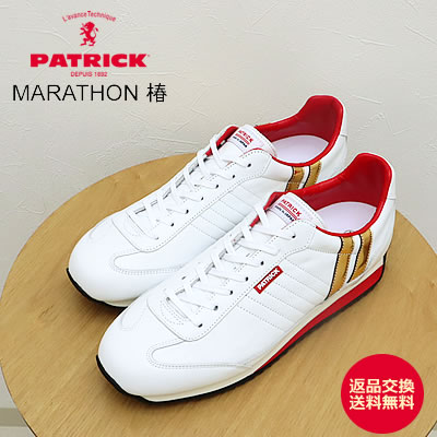PATRICK パトリック MARATHON 椿 マラソンツバキ WHT ホワイト 靴 スニーカー シューズ 【返品交換送料無料】