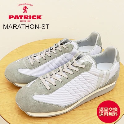 PATRICK パトリック MARATHON-ST マラソン・ストライプ GRY グレー 靴 スニーカー シューズ 【返品交換送料無料】