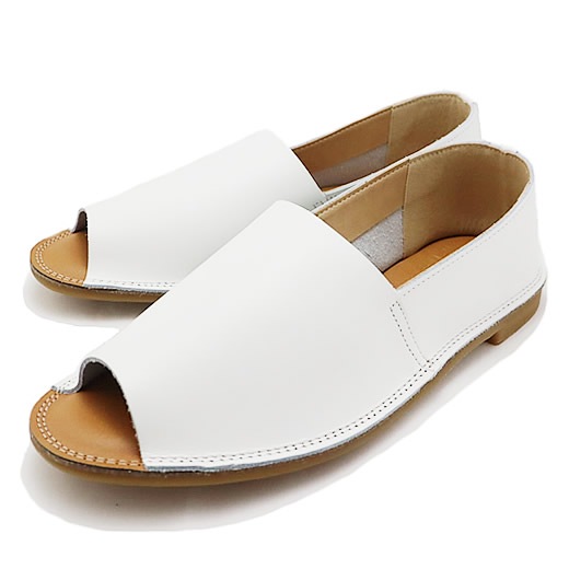 Recipe レシピ RP-255 Lカットオープントゥ WHT ホワイト