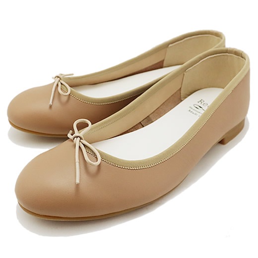 Recipe レシピ RP-542 リボンバレエ LBR ライトブラウン スリッポン