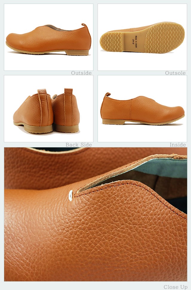 Recipe レシピ RP-545 Vカットステッチスリッポン  CAM キャメル スリップオン 靴 レディース 3E ゆったり 返品交換送料無料 Recipe レシピ RP-545 Vカットステッチスリッポン CAM キャメル