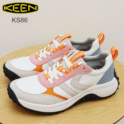 KEEN キーン ウィメンズ KS86 ケーエス エイティーシックス Zephyr/Orange Pepper ゼファー/オレンジペッパー 靴 スニーカー シューズ トレイル ランニング アウトドア レディース 【返品交換送料無料】
