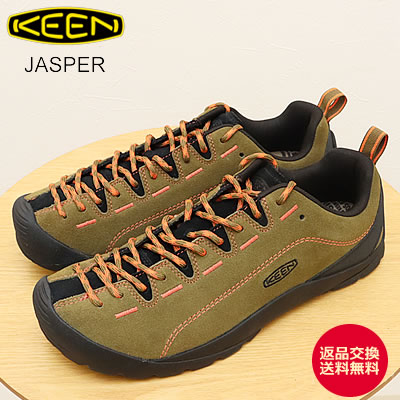 KEEN キーン メンズ JASPER ジャスパー Dark Olive/Scarlet Ibis ダークオリーブ/スカーレットアイビス 靴 スニーカー シューズ アウトドア フェス TOKYO HEMP CONNECTION*THC 【返品交換送料無料】