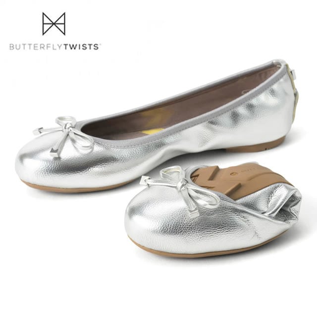 BUTTERFLY TWISTS バタフライツイスト 21059N FRANKIE NP フランキー SILVER METALIC シルバーメタリック スリッポン スリップオン靴 フラットシューズ レディース シューズ 二次会 結婚式 授業参観 入学式 卒業式