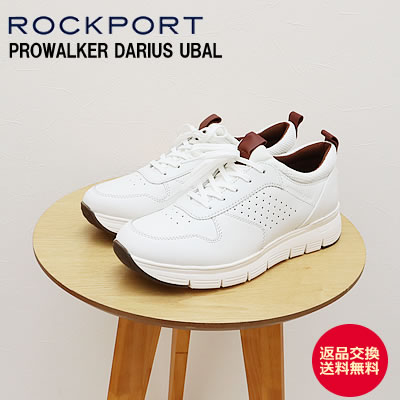 ROCKPORT ロックポート PROWALKER DARIUS UBAL プロウォーカー ダリアス ウーバル RPL-ML0043W WHITE ホワイト ウォーキングシューズ スニーカー カウレザー メンズ 【返品交換送料無料】