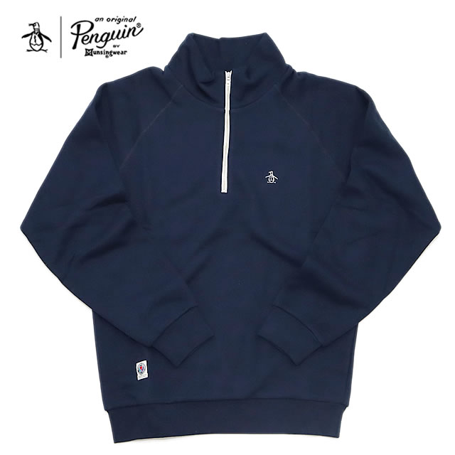 30%OFF【即納】Penguin by Munsingwear ペンギン バイ マンシングウェア HALF ZIP SWEAT SHIRT ハーフジップ スェット シャツ NAVY ネイビー メンズ 【正規取扱店】