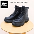 SOREL  ǥ ONA AVE BOOT LACE WP ̥ ٥˥塼 ֡ 졼 ץ롼 BLACK ֥å  塼 ɿ