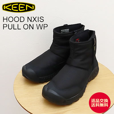 KEEN キーン HOOD NXIS PULL ON WP フッド ネクシス プル オン ウォータープルーフ BLACK/BLACK ブラック/ブラック 靴 シューズ WINTER ウィンターブーツ アウトドア 防水 【返品交換送料無料】