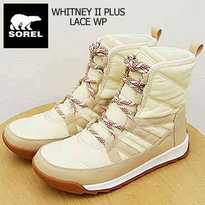 (取寄) ソレル レディース ホイットニー リ プラス レース ウォータープルーフ SOREL women Whitney II Plus Lace Waterproof Honey White/Ceramic SOREL ソレル レディース WHITNEY II PLUS LACE WP ウィットニー2