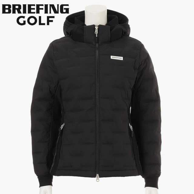 【即納】BRIEFING GOLF ブリーフィング ゴルフ WS HYBRID DOWN PARKA ウィメンズ ハイブリッド ダウン パーカー BLACK ブラック ダウンジャケット アウター レディース 【正規取扱店】ルフエ ruffue