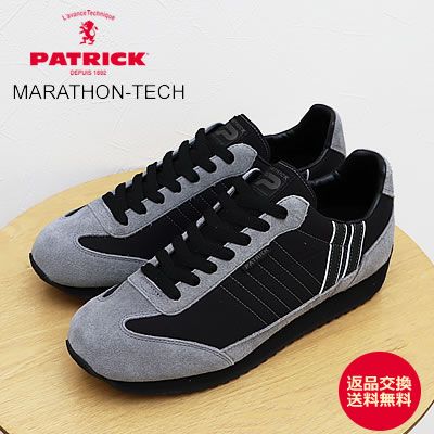 PATRICK �ѥȥ�å� MARATHON-TECH �ޥ饽�󡦥ƥå� BK/GY �֥�å�/���졼 �� ���ˡ����� ���塼�� �����ʸ�����̵����