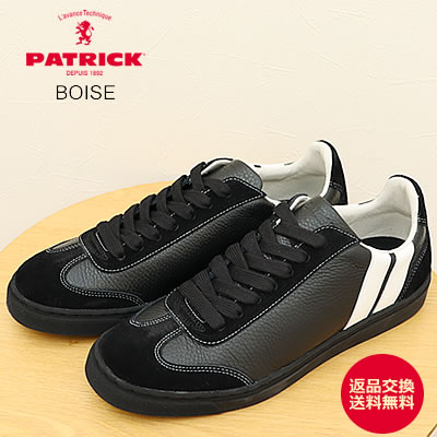 PATRICK パトリック BOISE ボイシー BLK ブラック 靴 スニーカー シューズ 【返品交換送料無料】