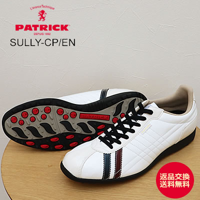 PATRICK パトリック SULLY-CP/EN シュリ―・カップ/エナメル WHT ホワイト 靴 スニーカー　スパイクレス ゴルフシューズ　日本製 【返品交換送料無料】