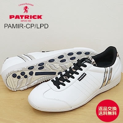 PATRICK パトリック PAMIR-CP/LPD パミール・カップ/レオパード WHT ホワイト 靴 スニーカー スパイクレス ゴルフシューズ 日本製 返品交換送料無料 0000000039622_21CK4H5.jpg