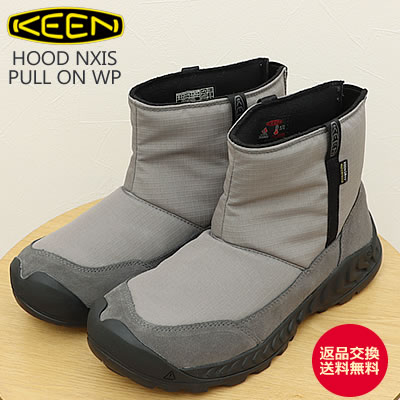KEEN キーン HOOD NXIS PULL ON WP フッド ネクシス プル オン ウォータープルーフ STEEL GREY/MAGNET スチールグレー/マグネット 靴 シューズ WINTER ウィンターブーツ アウトドア 防水 【返品交換送料無料】