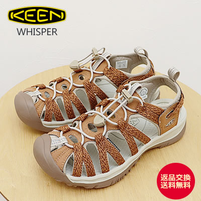 KEEN キーン ウィメンズ WHISPER ウィスパー Chipmunk/Plaza taupe チップマンク/プラザトープ アウトドア フェス 靴 サンダル シューズ スニーカー レディース 【返品交換送料無料】
