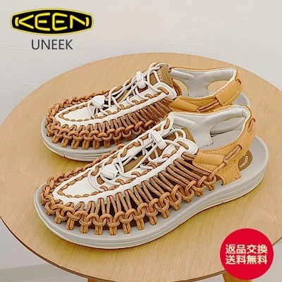 KEEN キーン ウィメンズ UNEEK ユニーク Oak Buff/Chipmunk オークバフ/チップマンク サンダル 靴 スニーカー シューズ アウトドア キャンプ コンフォート レディース 【返品交換送料無料】