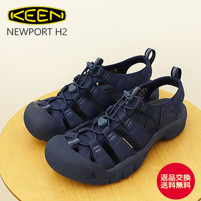 30%OFF KEEN キーン NEWPORT H2 ニューポート エイチツー MONOCHROME/NAVY モノクローム/ネイビー アウトドア フェス 靴 サンダル シューズ スニーカー