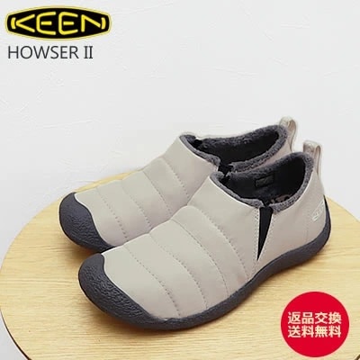 KEEN キーン HOWSER II ハウザーツー SILVER LINING/MAGNET シルバーライニング/マグネット スリップオン 靴 スニーカー シューズ アウトドア キャンプ コンフォート 【返品交換送料無料】