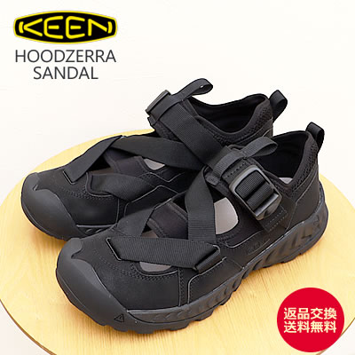 KEEN キーン HOODZERRA SANDAL フッドゼラ サンダル BLACK/BLACK ブラック/ブラック アウトドア フェス 靴 サンダル シューズ スニーカー メンズ レディース ユニセックス 【返品交換送料無料】