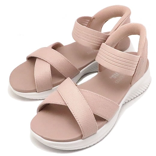 【訳あり新品】　スケッチャーズスリップインズ　サンダル　ブラッシュ　ピンク　23 SKECHERS SLIP-INS スケッチャーズ スリップインズ ULTRA FLEX