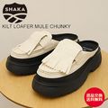 SHAKA 㥫 KILT LOAFER MULE CHUNKY  ե ߥ塼 󥭡 LINEN 01U ͥ ɥɥ ǥ   ˡ 塼 ʸ̵