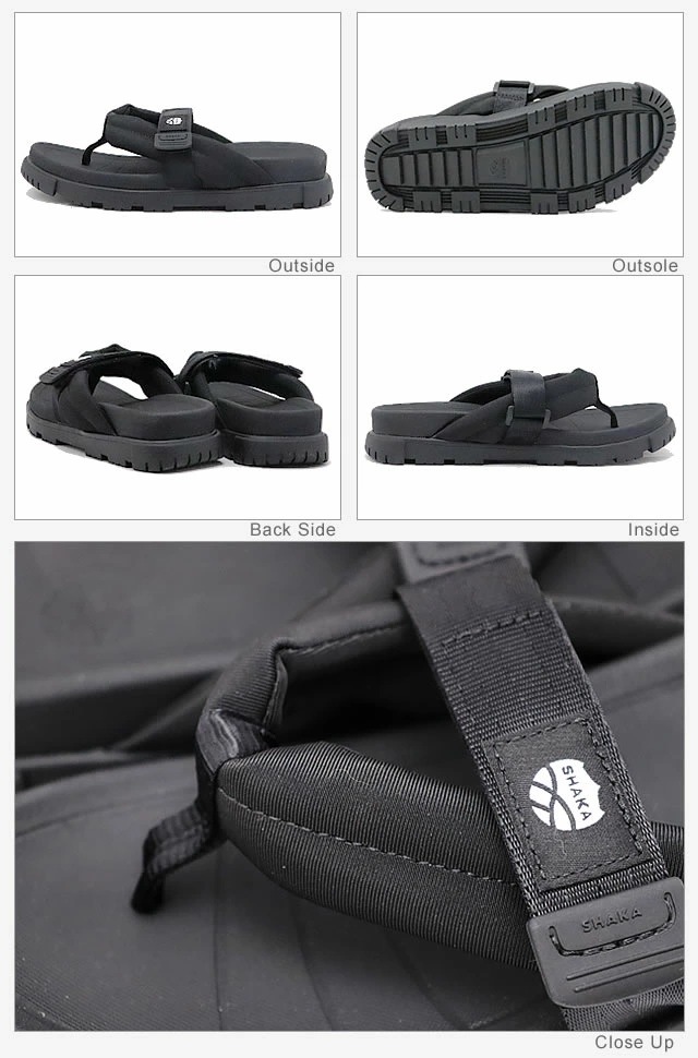 SHAKA シャカ CAMP BAY PARA BF キャンプ ベイ パラ BF BLACK 00N