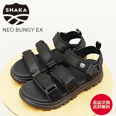 SHAKA シャカ NEO BUNGY EX ネオ バンジー EX BLACK 00N ブラック アウドドア メンズ レディース ユニセックス サンダル 靴 スニーカー シューズ 【返品交換送料無料】