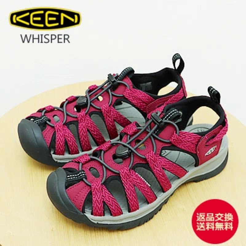 KEEN キーン ウィメンズ WHISPER ウィスパー Beaujolais/Black ボジョレー/ブラック アウトドア フェス 靴 サンダル シューズ スニーカー レディース【返品交換送料無料】