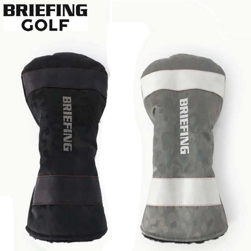 BRIEFING GOLF ブリーフィング ゴルフ DRIVER COVER LEOPARD JQ ドライバーカバー レオパード ジャガード BLACK ブラック GRAY グレー メンズ レディース　【正規取扱店】ルフエ ruffue