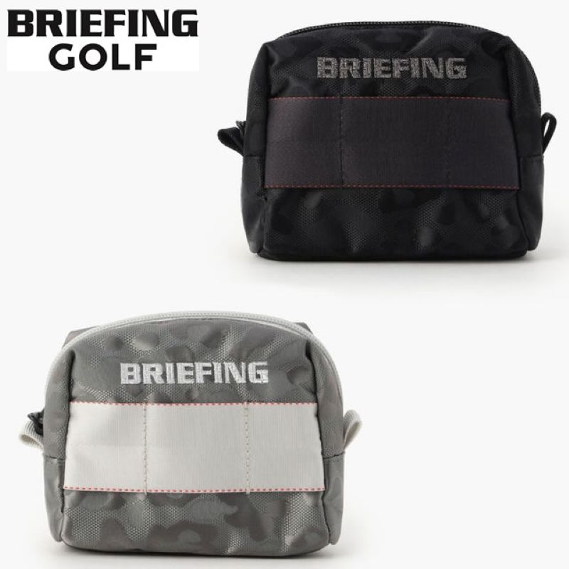 BRIEFING GOLF ブリーフィング ゴルフ MK POUCH S LEOPARD JQ ポーチ エスサイズ レオパード ジャガード BLACK ブラック GRAY グレー ラウンドポーチ メンズ レディース　【正規取扱店】ルフエ ruffue