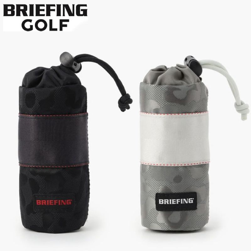 BRIEFING GOLF ブリーフィング ゴルフ DRAWSTRING BALL POUCH LEOPARD JQ ドローストリング ボール ポーチ レオパード ジャガード BLACK ブラック GRAY グレー メンズ レディース　【正規取扱店】ルフエ ruffue