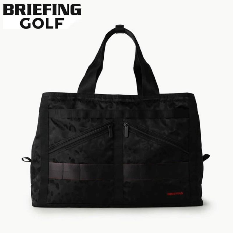 BRIEFING GOLF ブリーフィング ゴルフ NEO 3ROOMS WIRE LEOPARD JQ ネオ スリールームス ワイヤーレオパード ジャガード BLACK ブラック ボストンバッグ メンズ レディース 【正規取扱店】ルフエ ruffue