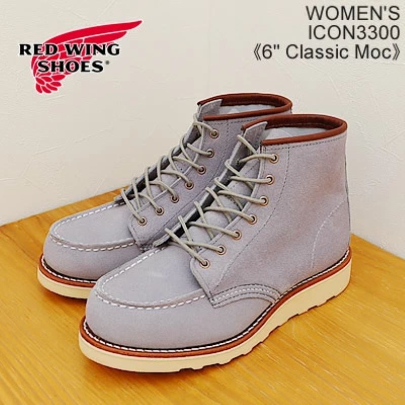 RED WING レッドウィング 3300 WOMEN'S 6" Classic Moc ウィメンズ 6インチ クラシックモック Dusty Lavender"Abilene" ダスティラベンダー"アビリーン" ラフアウト スエード【返品交換送料無料】