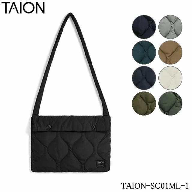 【即納】TAION タイオン MILITARY DOWN SACOCHE ミリタリー ダウンサコッシュ ユニセックス ダウン バッグ ダウンバッグ ショルダーバッグ メンズ レディース キッズ ミリタリー ライトダウン ライトウエイトダウン