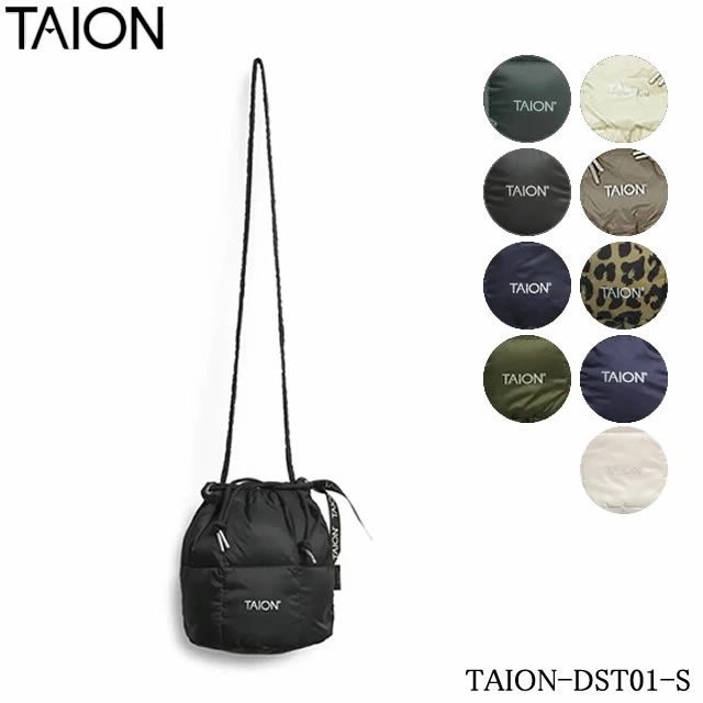 【即納】TAION タイオン DRAW STRING DOWN BAG-SMALL ドローストリング ダウンバッグS ユニセックス バック ボディバック ショルダーバッグ ミリタリー 、巾着型ミニダウンバッグ 巾着バック