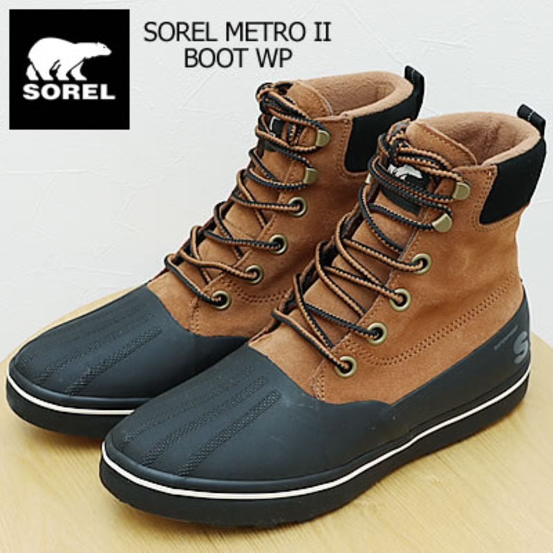 SOREL ソレル SOREL METRO II BOOT WP ソレル メトロ2 ブーツウォータープルーフ Velvet Tan, Black ベルベットタン,ブラック CHEYANNE シャイアン 靴 シューズ ウィンター 防水 防寒 メンズ