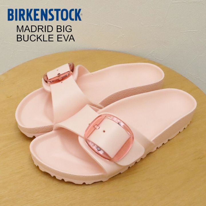 BIRKENSTOCK ビルケンシュトック MADRID BIG BUCKLE マドリッド ビッグバックル EVA LIGHT ROSE ライトローズ ナロー 幅狭 レディース コンフォート 軽量 サンダル ドイツ製