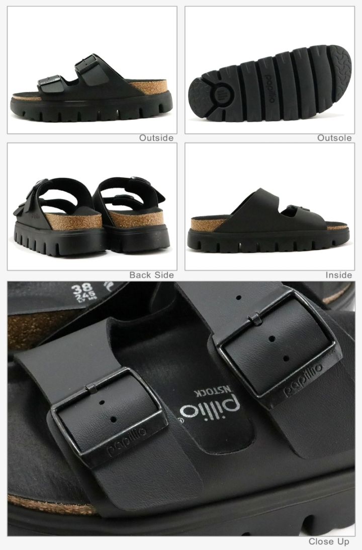 ビルケンシュトックパピリオアリゾナチャンキー　サイズ38 送料無料】BIRKENSTOCK[ビルケンシュトック]/Papillio[パピリオ