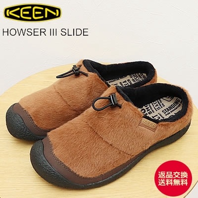 KEEN ������ HOWSER III SLIDE �ϥ��������꡼ ���饤�� BISON/BLACK �Х�����/�֥�å� ����åץ��� �����å� �� ���ˡ����� ���塼�� �����ȥɥ� ������ ����ե����� �����ʸ�����̵����