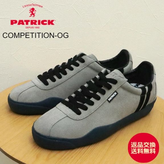 PATRICK パトリック COMPETITION-OG コンペティション・オリジン GRY グレー 靴 スニーカー シューズ 取扱い店舗限定モデル メンズ レディース ギフト プレゼント 贈り物【返品交換送料無料】