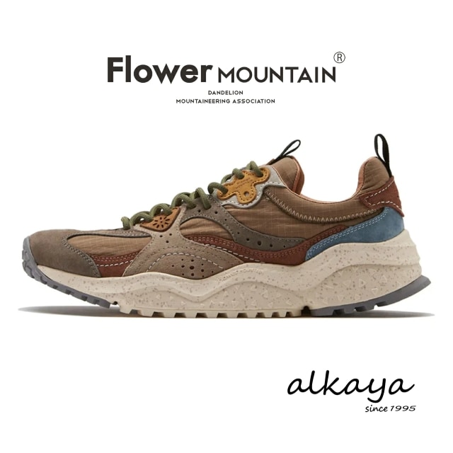 Flower MOUNTAIN フラワー マウンテン WAVES ウェーブス LIGHT GRAY/BROWN ライトグレー/ブラウン 靴 スニーカー シューズ ギフト プレゼント 贈り物【返品交換送料無料】