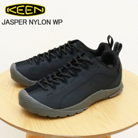 KEEN キーン JASPER NYLON WP ジャスパー ナイロン ウォータープルーフ BLACK/BLACK ブラック/ブラック 靴 スニーカー シューズ アウトドア 防水 フェス レディース ウィメンズ【返品交換送料無料】