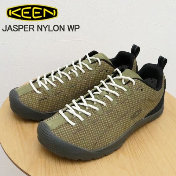 KEEN キーン メンズ JASPER NYLON WP ジャスパー ナイロン ウォータープルーフ MARTINI OLIVE/MARTINI OLIVE マティーニ・オリーブ/マティーニ・オリーブ 靴 スニーカー シューズ アウトドア 防水 フェス【返品交換送料無料】