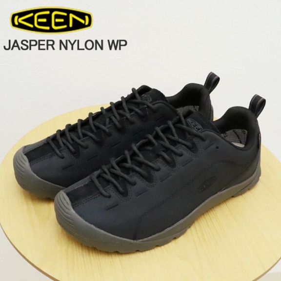 KEEN キーン メンズ JASPER NYLON WP ジャスパー ナイロン ウォータープルーフ BLACK ブラック 靴 スニーカー シューズ アウトドア 防水 フェス ギフト プレゼント 贈り物【返品交換送料無料】