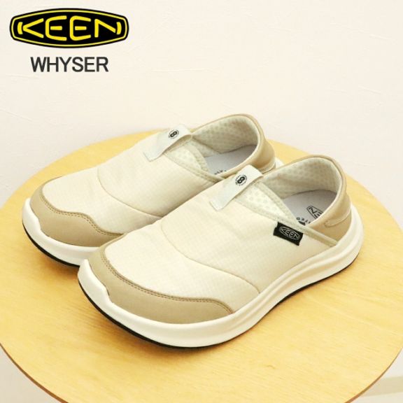 KEEN キーン レディース WHYSER ワイザー BIRCH/BLACK バーチ/ブラック クロッグ スリップオン 靴 スニーカー シューズ アウトドア キャンプ コンフォート ギフト プレゼント 贈り物【返品交換送料無料】
