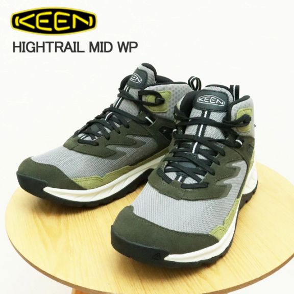 KEEN キーン メンズ HIGHTRAIL MID WP ハイトレイル ミッド ウォータープルーフ STEEL GREY/FOREST NIGHT スティールグレー/フォレストナイト 靴 スニーカー シューズ 防水透湿 トレッキング アウトドア【返品交換送料無料】