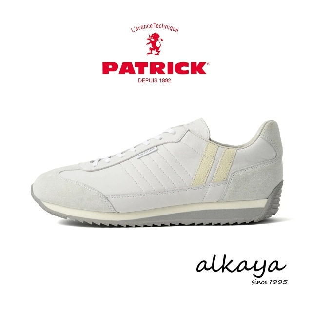 PATRICK パトリック MARATHON-SH マラソン・シープ WHT ホワイト 靴 スニーカー 軽量 軽い シューズ マラソン シープレザー 羊革 メンズ レディース【返品交換送料無料】