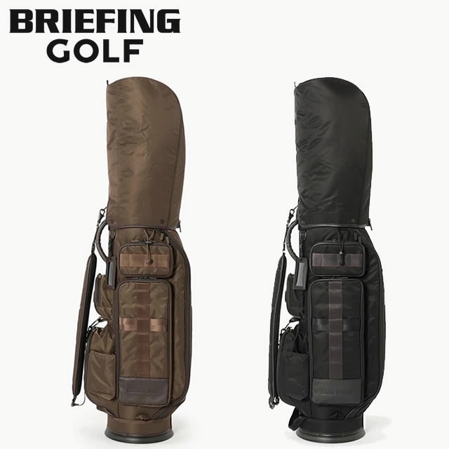 BRIEFING GOLF ブリーフィング ゴルフ キャディバッグ CR-6 #03 LC HOL BLACK ブラック BROWN ブラウン メンズ レディース カート型【正規取扱店】 4.2kg