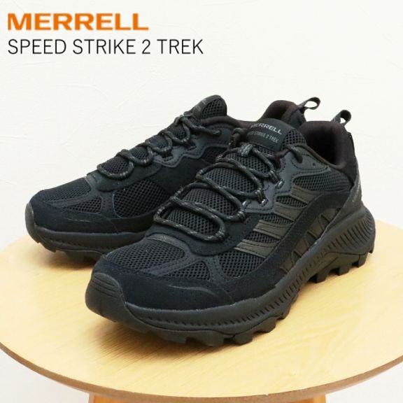 MERRELL メレル  SPEED STRIKE 2 TREK スピードストライク2 トレック TRIPPLE BLACK トリプルブラック メンズ スニーカー アウトドア シューズ 靴 ギフト プレゼント 贈り物